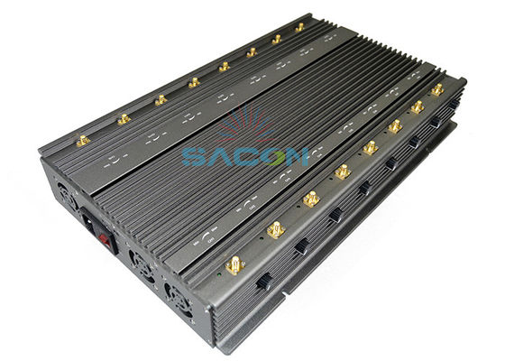 16 antennes 5G Bloqueur de brouilleur de signal avec 100W de puissance de sortie et un rayon de brouillage de 80m