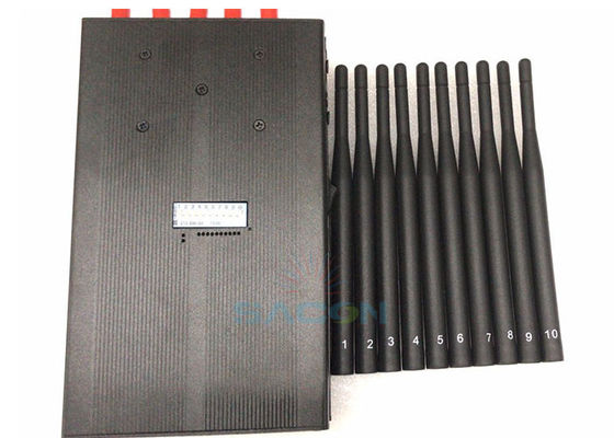 Bloqueur de brouilleur de signal 5G portable avec 10 antennes 15m et batterie 8000mAh