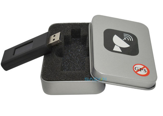 Disque USB GPS brouilleur avec antenne omnidirectionnelle Poids léger 50g et portée de brouillage 3-10m
