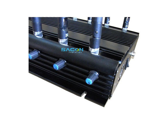 Puissance de sortie de 30W 12 canaux brouilleur de signal sans fil avec adaptateur de voiture Conception pour le blocage du téléphone cellulaire en prison