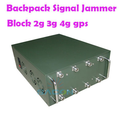 120W Puissance de sortie Ressort de signal brouilleur avec 8 antennes et une portée de 100m pour 2G 3G 4G 5G VHF UHF WiFi GPS Blocage