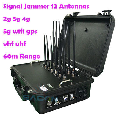 56W 12 Antennes 868MHz Brouilleur de signal 5G pour blocage multi-fréquences