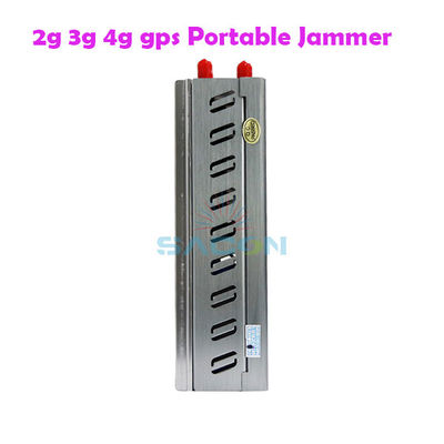 Bloqueur de signal de téléphone portable portable de 8000 mAh avec une portée de 15 m et 8 antennes pour un blindage amélioré