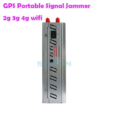 Batterie 8000mAh 8 Antennes Brouilleur de Signal GPS Portable pour Blocage de Signal 2G 3G 4G