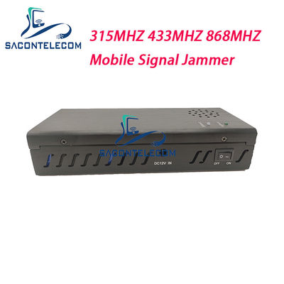 Brouilleur de signal portable avec batterie 8000mAh 3 bandes 315MHz 433MHz 868MHz et portée de 100m