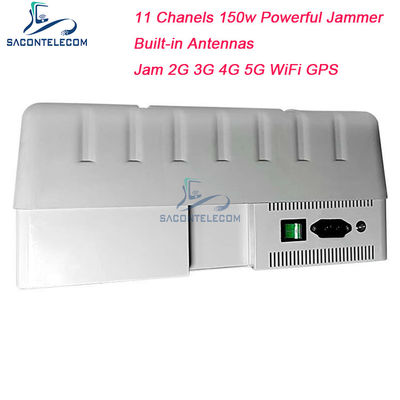 Brouilleur de signal GPS WiFi de haute puissance de 150 W avec 11 canaux et conception imperméable pour le blocage du téléphone mobile