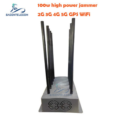 Dispositif de brouillage du signal de haute puissance de 100 W avec 10 canaux pour le dispositif de brouillage GPS VHF UHF