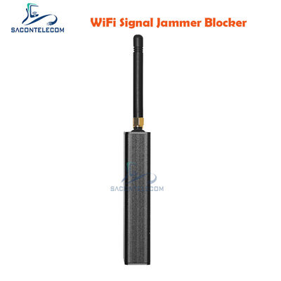 Batterie de 1200 mAh 10m Radius de brouillage 2 antennes Brouilleur de signal GPS Wifi Bloqueur de signal GPS Portable