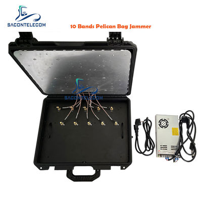 10 bandes 90W Puissance de sortie 5G Blocage des bagages avec fréquence réglable et port RJ485
