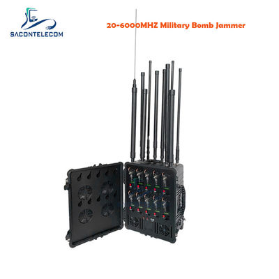 1350w Détecteur de bombes de convoi militaire 20 bandes 20-6000mhz