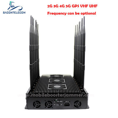 Brouilleur de signal GPS Lojack réglable 110W 16 antennes pour utilisation intérieure sur bureau