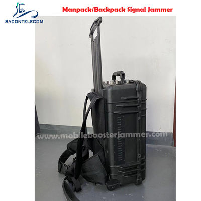 120 W de puissance élevée 6 canaux Manpack Jammer avec boîtier Pellican pour 2G 3G 4G 5G VHF UHF GPS WiFi Blocage