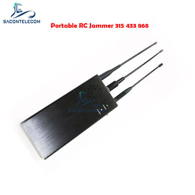 10W Puissance de Sortie Brouilleur de Signal de Voiture à Télécommande avec Rayon de Brouillage de 100m et Batterie de 8000mAh