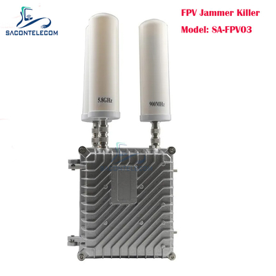 Système de brouillage de signal de drone anti-UAV 3 bandes 150W avec rayon de 500m pour FPV et défense anti-drone