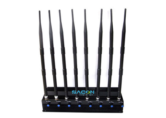 Brouilleur de signal de téléphone portable de 18 W avec 3 ventilateurs de refroidissement et une portée de 40 m