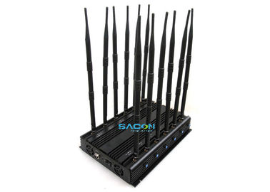 30W puissants détecteurs de téléphones cellulaires de prison 12 antennes Bloc 315Mhz 433Mhz