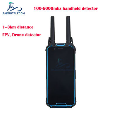 Détecteur de drones portables H2L à portée de 1,5 km avec une fréquence de 100 à 6 GHz pour la détection de signaux FPV