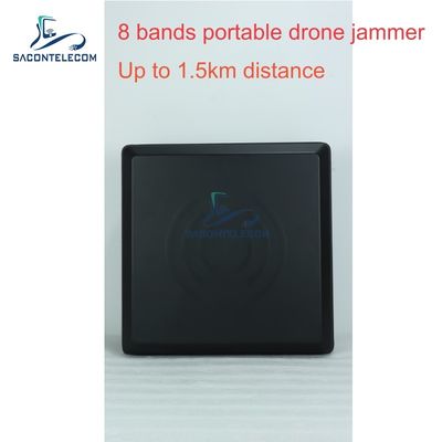 Portable Anti Drone Jammer with 7kg Lightweight Design, Replaceable Internal Battery, and Directional Interference for UAV Signal Blocking