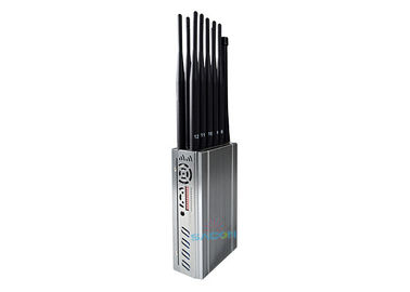 Bloc portatif 2G 3G 4G GPS L1 L2 L5 8.4W de brouilleur de signal de téléphone portable de 12 canaux