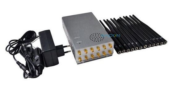 2dBi Antennes Brouilleur de signal portable 7.4V 10000mAh Charge AC