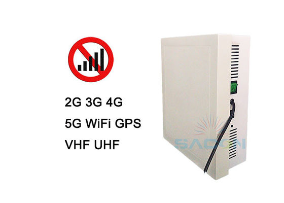 10 canaux brouilleur de signal 5G avec portée de 50m et puissance de sortie de 26W pour le blocage de téléphone portable