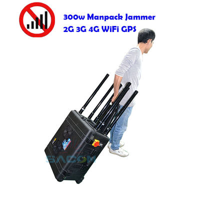 400w brouilleur de signal de téléphone portable 8 antennes 2G 3G 4G 5G GPS 500m portée militaire utilisé