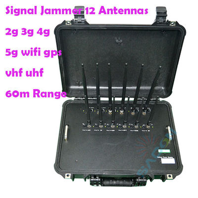 56W 12 Antennes 868MHz Brouilleur de signal 5G pour blocage multi-fréquences