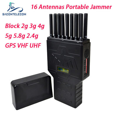 C.C 12v 12w 20m 16 brouilleur de signal de téléphone portable de dresseur de brouilleur de signal des antennes 5G