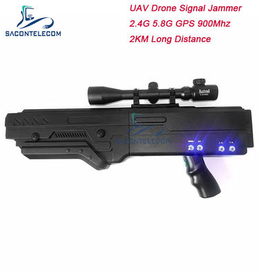 4 bandes 900MHz WiFi 5.8g 2.4G signal Uav brouilleur 5000mAh Portable