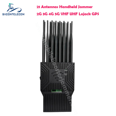 VHF de fréquence ultra-haute portatif des antennes 21w 2G 3G 4G RC du brouilleur 21 de signal de WiFi Lojack