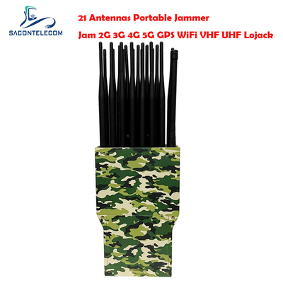 21 canaux 5G signal brouilleur bloqueur camouflage boîtier en plastique portable